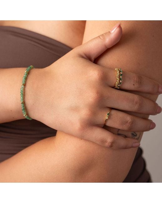 Belinda Jewelz Metallic Peridot Marquise Birthstone Infinity Ring