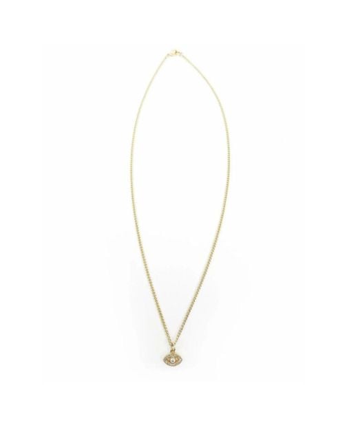 Rachel Nathan Metallic Eye Of Protection Necklace