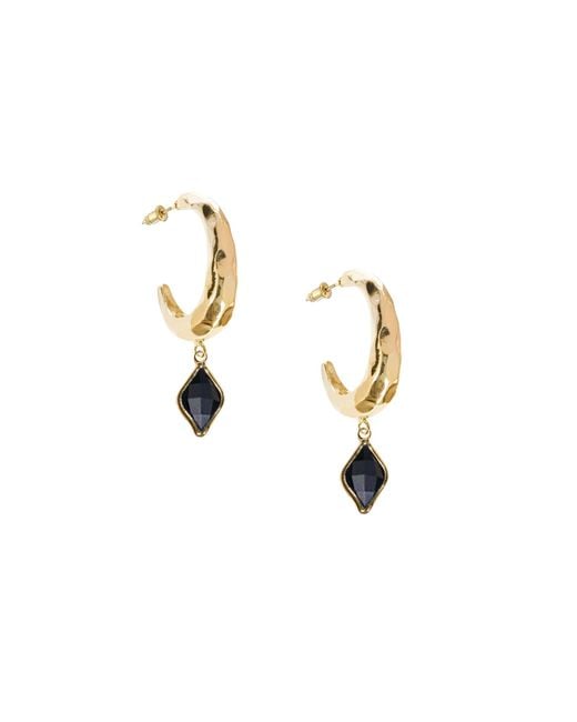 Adriana Pappas Designs Metallic Glitzy Drip Hoops