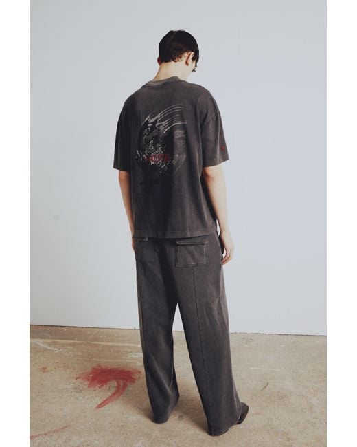 Pcfg Black Your Itch Acid Washed Tshirt for men