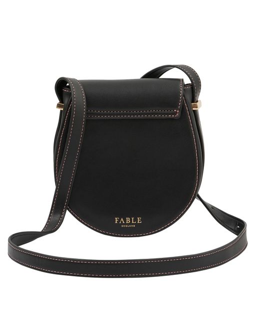 Fable England Black Sleepy Fox Saddle Bag