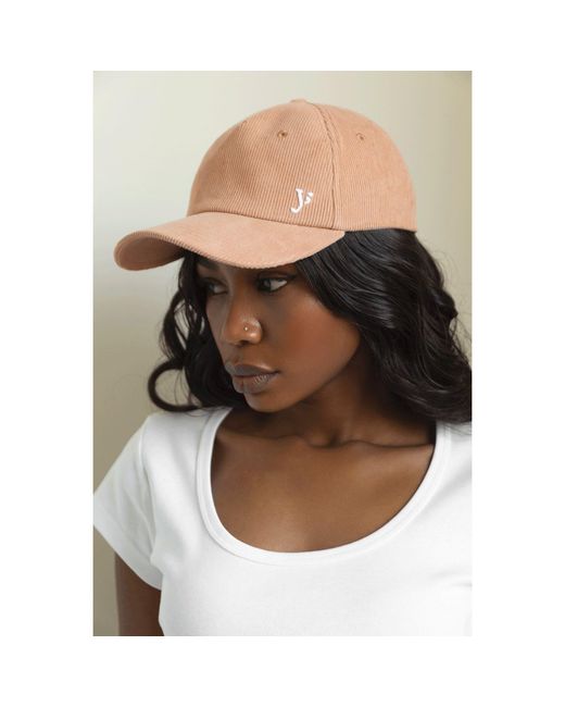 Yae; Natural Neutrals Embroidered Corduroy Cap