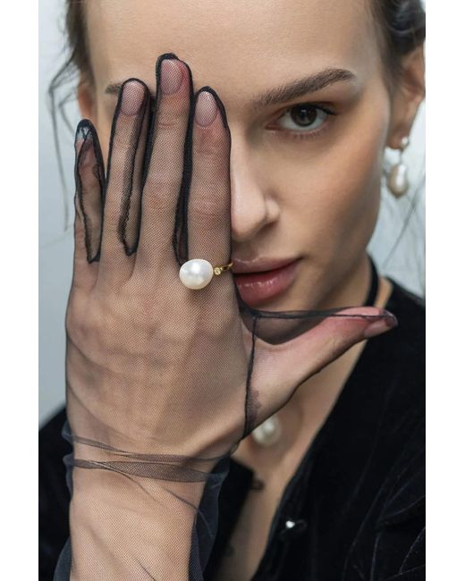 Lisa&Co. Metallic Ring Pearl&Spark