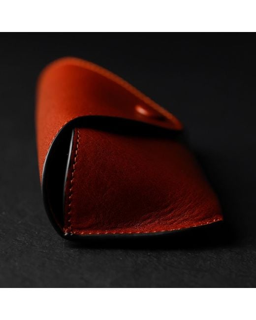 Time Resistance Brown Leather Glasses Case For