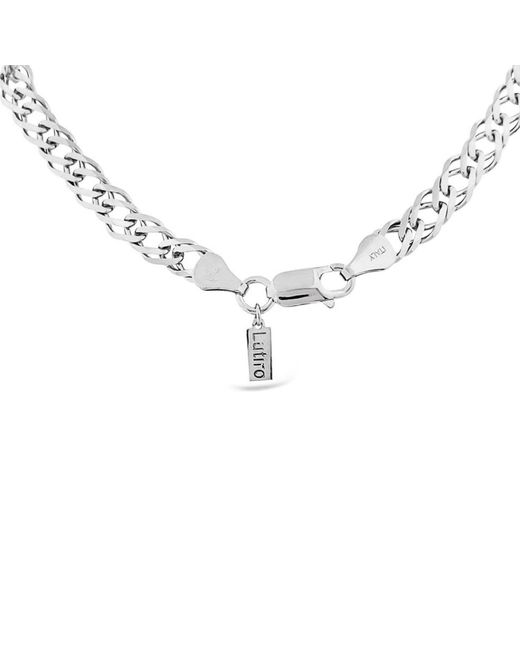 Lutiro Metallic Double Link Chain Necklace
