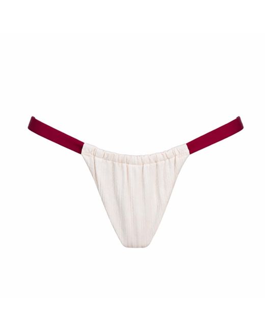 Belletage Swimwear Red The Sorbetta Bikini Bottom