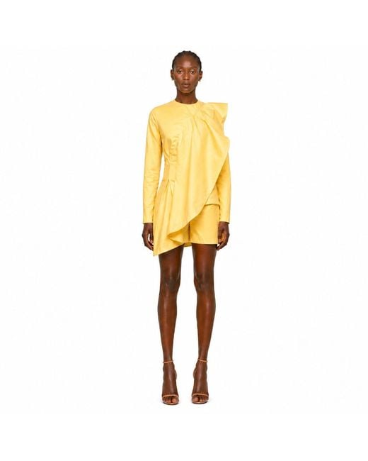 Chuks Collins Yellow Tamron Summer Two Piece Set