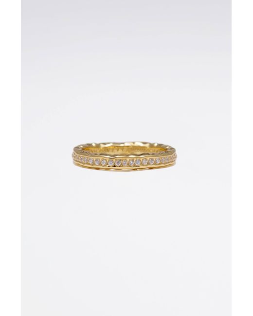 Classicharms Metallic Sophie Molten Eternity Stackable Ring