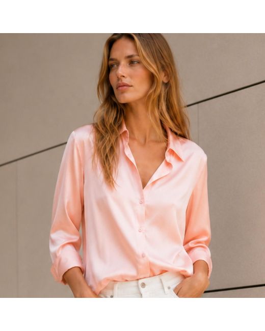 Bel Cashmere Pink Diana Silk Blouse