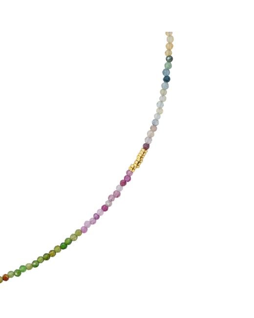 Bombyx House Metallic Tiny Tourmaline Bead Necklace
