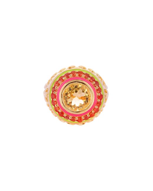 Après Youth Orange Firework Statement Ring Sapphire