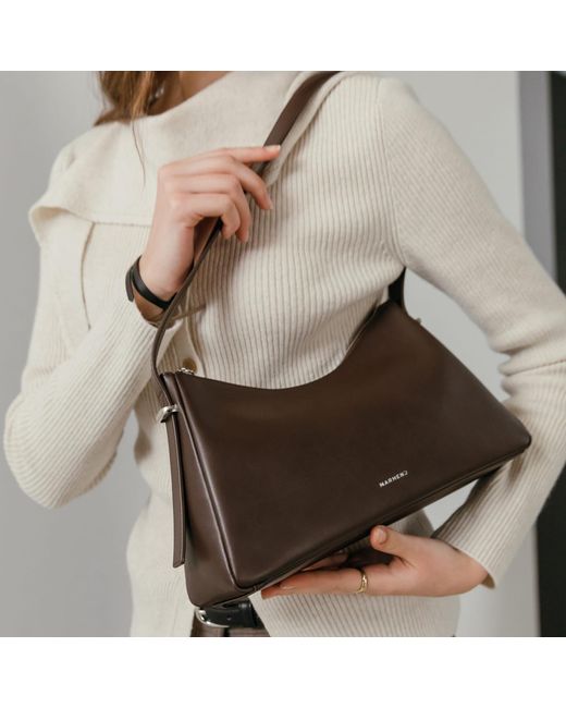MARHEN.J Brown Solene Vegan Leather Shoulder Bag