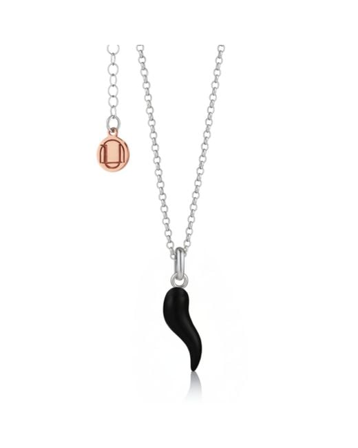 Unaloe Metallic And Enamel Cornicello Necklace – Italian Handmade Good Luck Charm