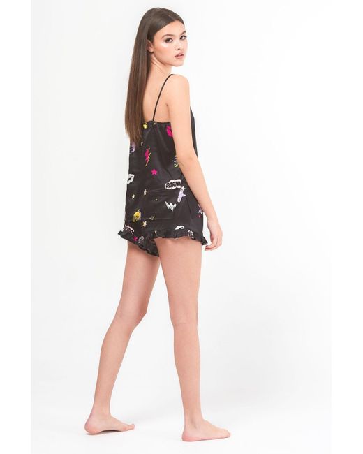 Favette Black The Silk Shorts — Fragile Like A Bomb