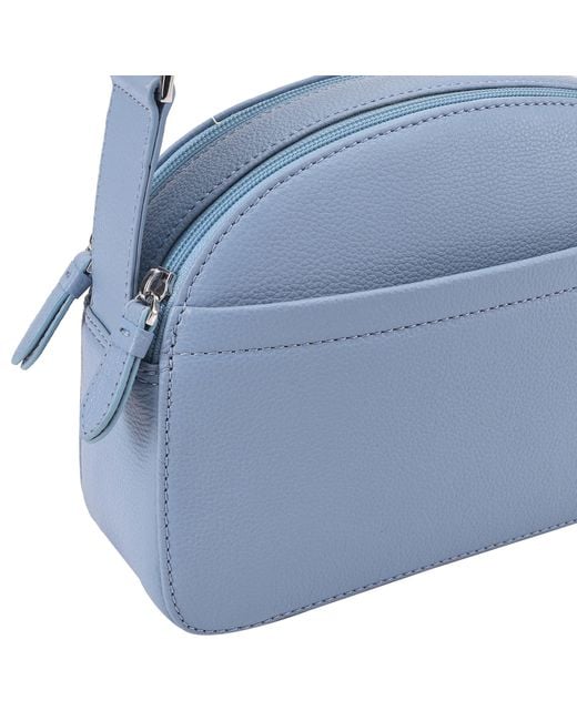 Lloyd Baker Blue Lucille Leather Crossbody Bag