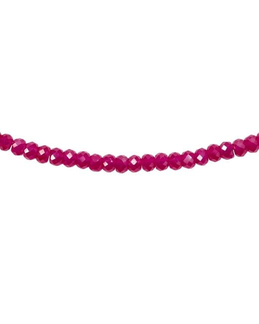 Bombyx House Red Birthstone July Ruby Bead Necklace