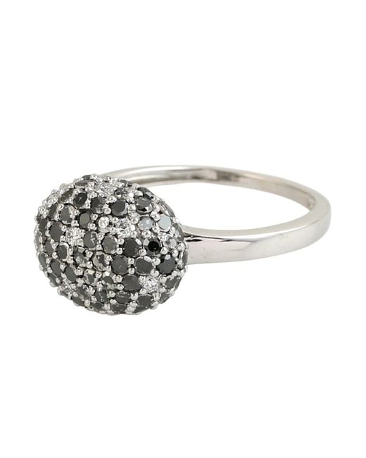 Artisan Metallic Diamond Cluster Ring