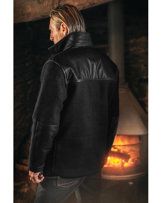 &SONS Trading Co Black Curtis Donkey Jacket for men