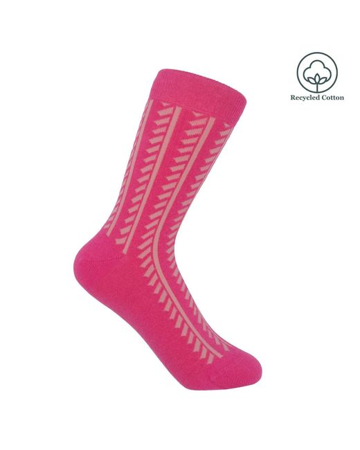 Peper Harow - Made in England Pink Vector Stripe Socks – Bundle