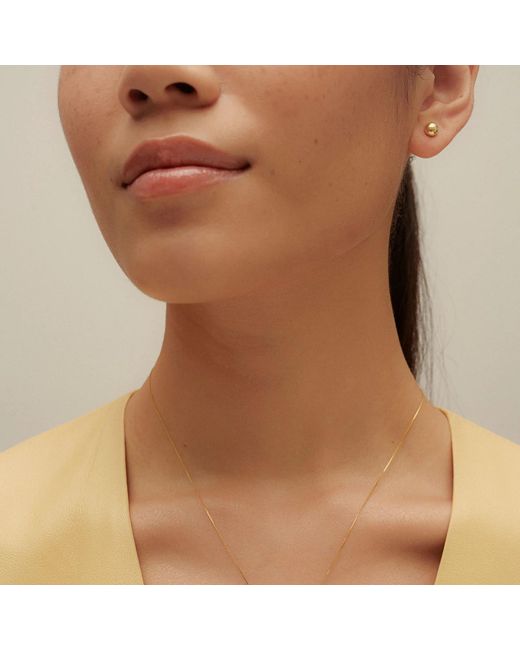 EVA REMENYI Metallic Diamond Bubble Necklace 14K