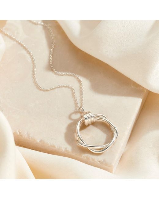 Posh Totty Designs Metallic Delta Circle Pendant Necklace