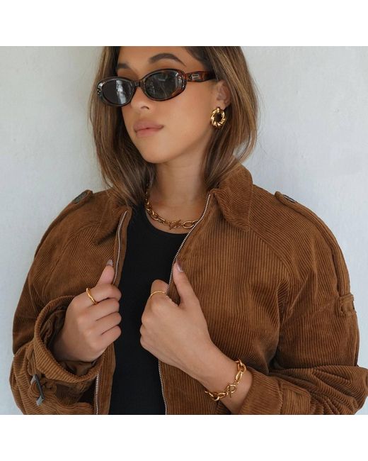 Ellie Vail Jewelry Metallic Colter Twist Knocker Earring