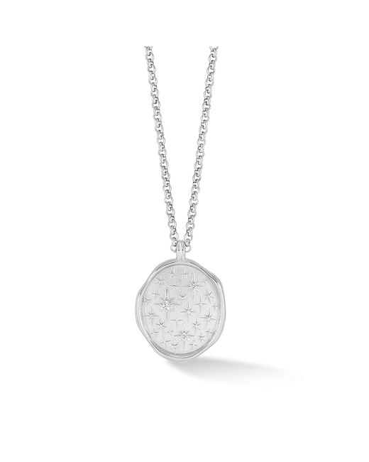 Dower & Hall White Starry Sky Talisman Necklace