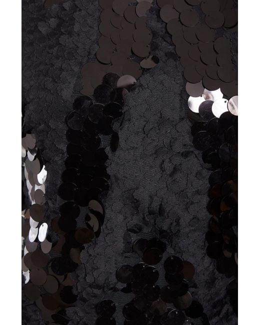 Sarvin Black Sparkly Dress