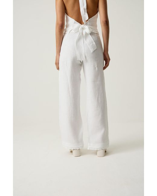Imaura White Beyond The Wallflower Trousers