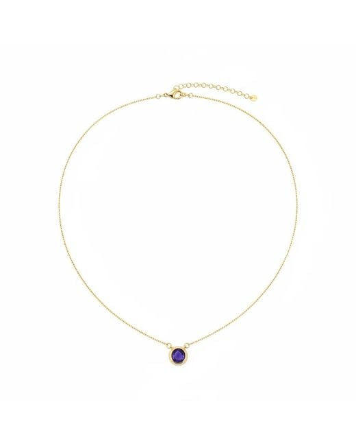 By Virgo Metallic Amethysta Necklace