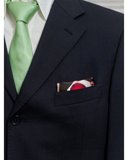 Lost Pattern Red Lost Cherries Silk Pocket Square for men