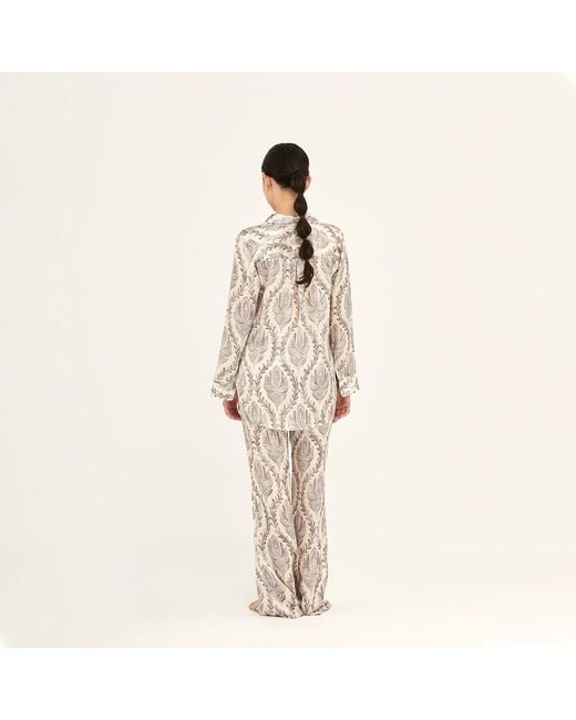 Aguaclara White Neutrals Sultana Pants