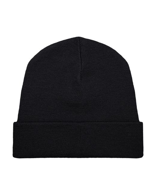Paul James Knitwear Black Heavyweight Extra Fine Merino Wool Amble Watch Cap for men