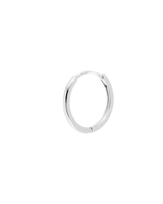 Zohreh Metallic Medium Hoop Earring Sterling