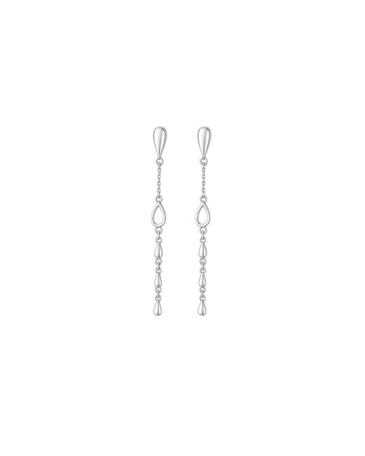Lucy Quartermaine White Station Petal Drop Earrings