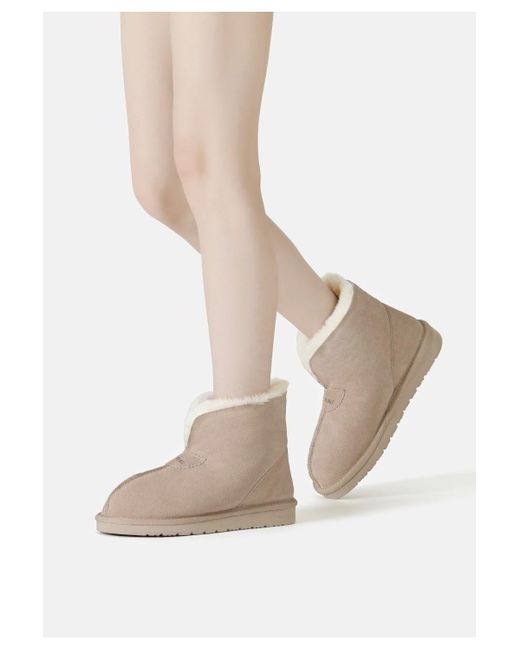 EverAu Australia Natural Neutrals Owl Ankle Boots