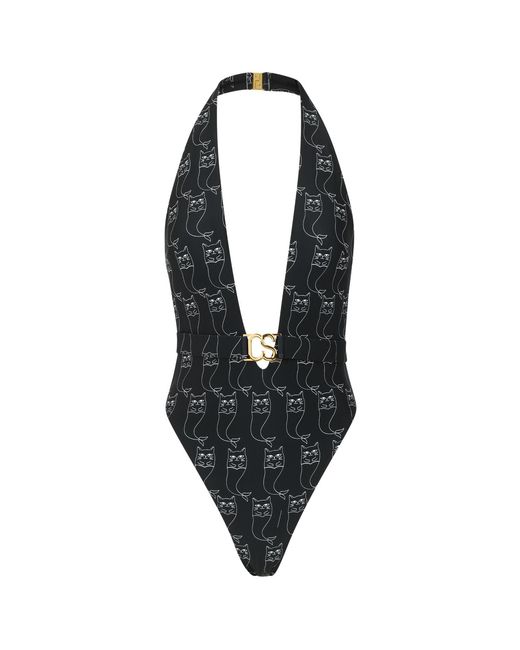 Catnip and Seaweed Black The One-Piece Swimsuit