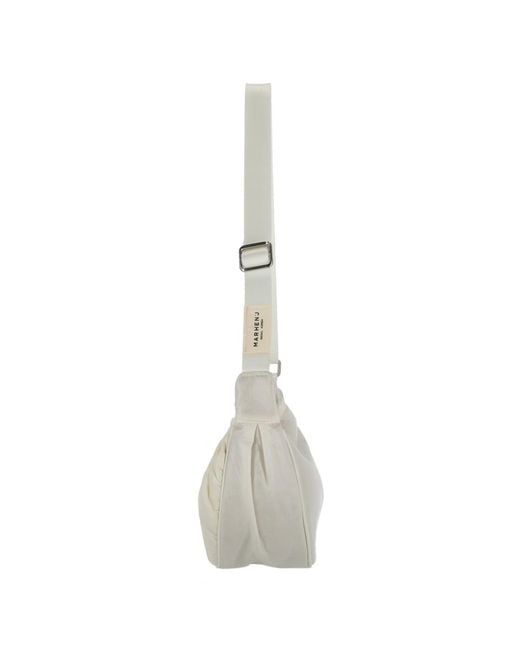 MARHEN.J Metallic Plie Shiny Ivory