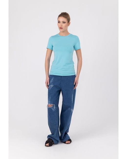 Helene Galwas Blue Franca Basic Tshirt