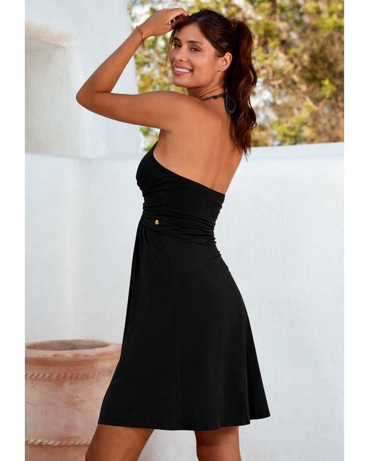Chic by Lirette Black Short Halter Dress Natural