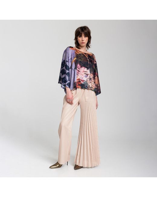 ARTISTA Blue Geisha Printed Blouse