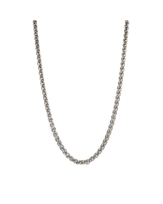 Ebru Jewelry Metallic Powerlink Stainless Steel Style Chain Necklace for men