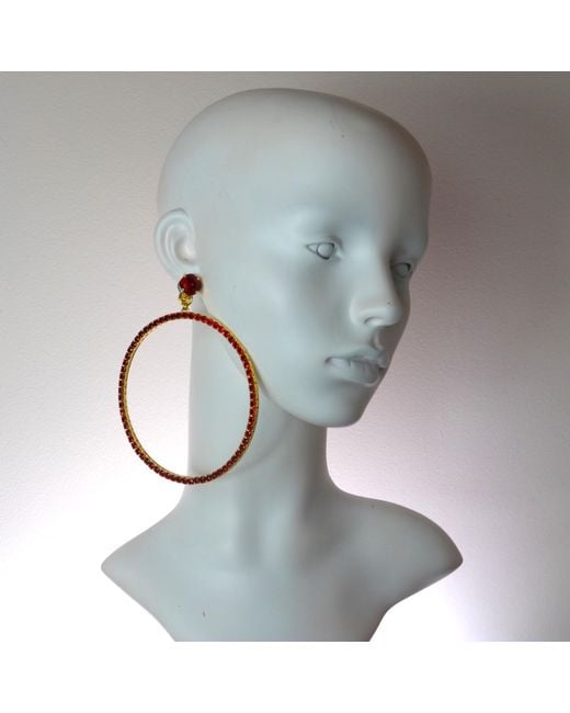 Vicki Sarge Black The Jumbo Hoop Earrings