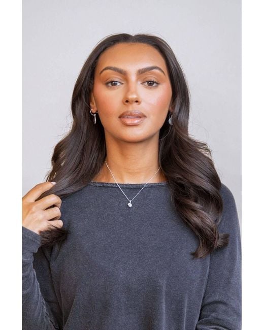 Claire Hill Designs Metallic Sapphire Coin Pendant Earrings