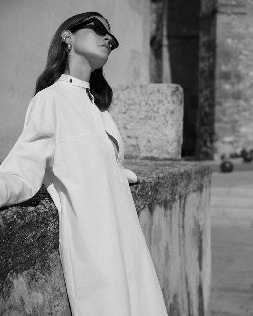 Fob Paris White Lola Shirt Dress