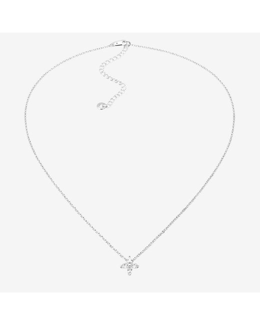 Uchi and Soto Metallic Kinmokusei Floral Pendant Necklace