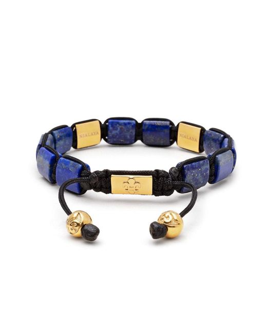 Nialaya Blue The Cz Flatbead Collection for men