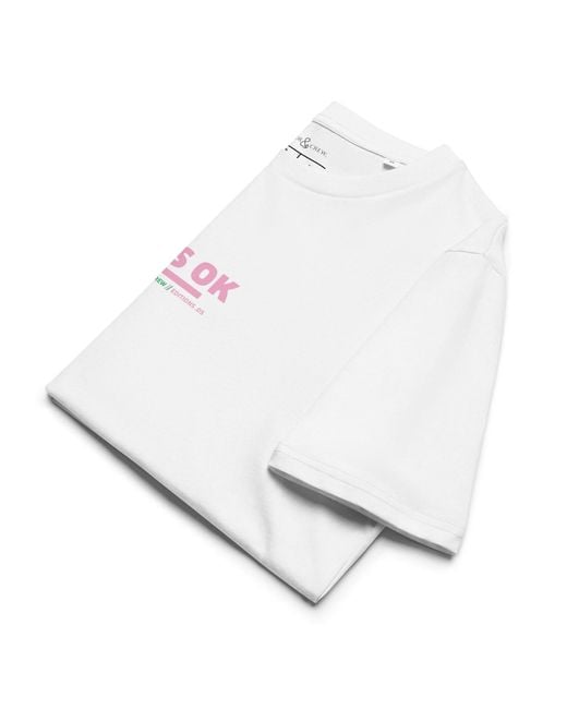 Anchor and Crew Pink Five It's Ok Editions Organic Cotton T-Shirt for men
