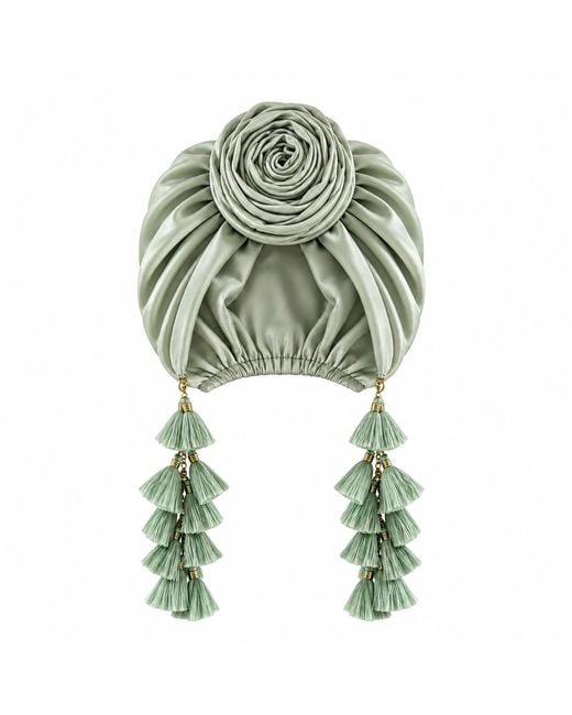 Julia Clancey Green Edith Mint Chacha Turban