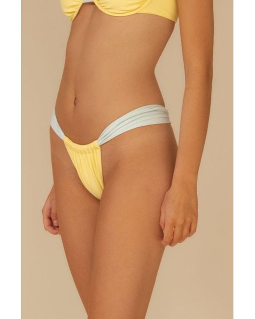 Montce Yellow Sunshine Binded Sandra Bikini Bottom